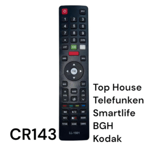 CR143 CONTROL REMOTO TOPHOUSE - TELEFUNKEN - SMARTLIFE - BGH - KODAK - 576