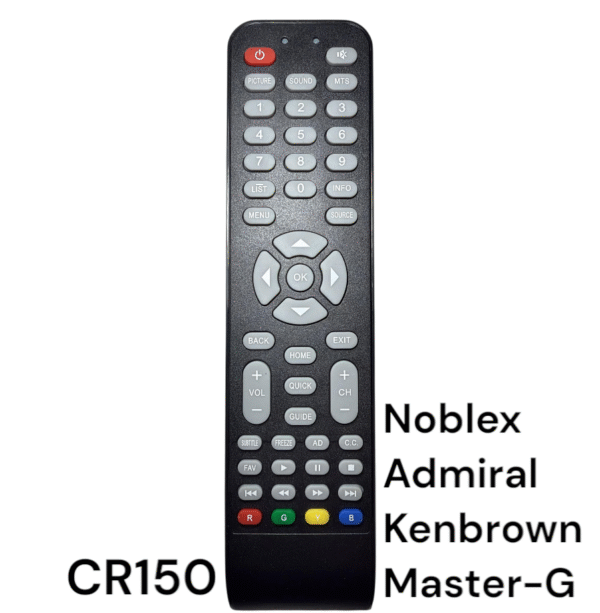 CONTROL REMOTO NOBLEX - ADMIRAL - KENBROWN - MASTER G - LCDNOB3 - 577 - RCU377