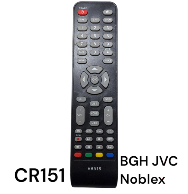 CONTROL REMOTO BGH - JVC - NOBLEX