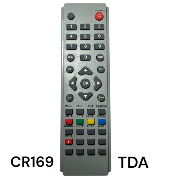 CONTROL REMOTO TDA GRIS 579