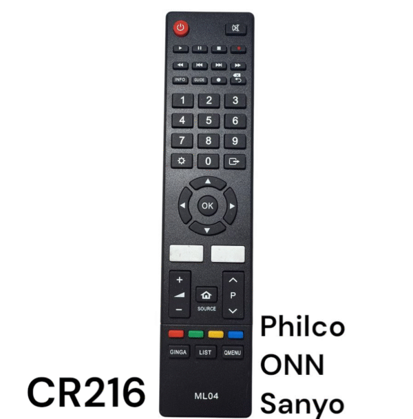 CONTROL REMOTO PHILCO - ONN - SANYO - ML04