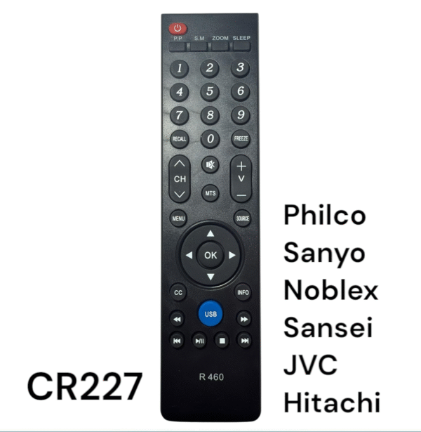 CONTROL REMOTO R460 - PHILCO - SANYO - NOBLEX - SANSEI - JVC - HITACHI