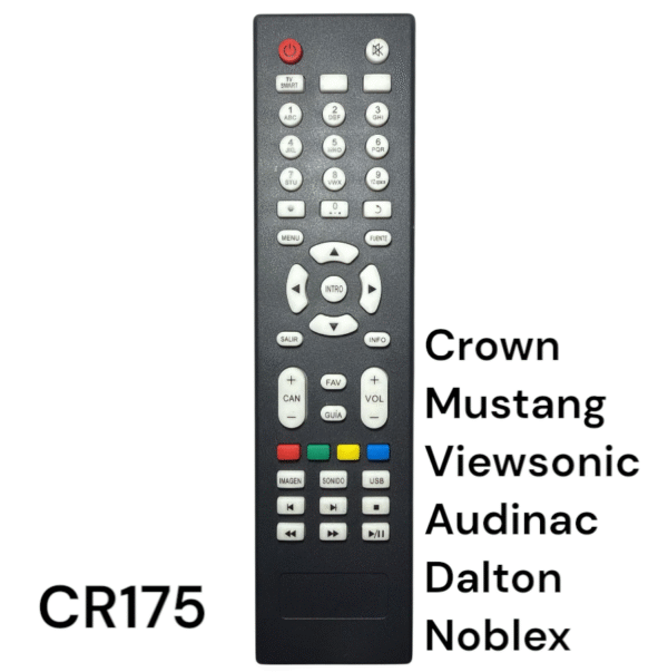 CONTROL REMOTO CROWN MUSTANG - VIEWSONIC - AUDINAC - DALTON - NOBLEX