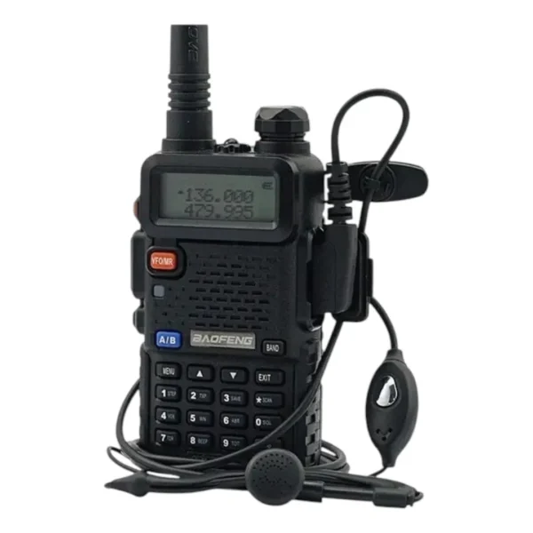 HANDY BAOFENG UV-5R KIT BI-BANDA 8W HASTA 12KM + 2 BATERíAS Y MANOS LIBRES WALKIE06