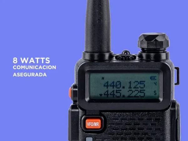 HANDY BAOFENG UV-5R KIT BI-BANDA 8W HASTA 12KM + 2 BATERíAS Y MANOS LIBRES WALKIE06