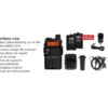 HANDY BAOFENG UV-5R KIT BI-BANDA 8W HASTA 12KM + 2 BATERíAS Y MANOS LIBRES WALKIE06