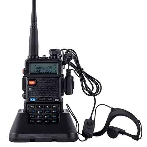 HANDY BAOFENG UV-5R KIT BI-BANDA 8W HASTA 12KM + 2 BATERíAS Y MANOS LIBRES WALKIE06