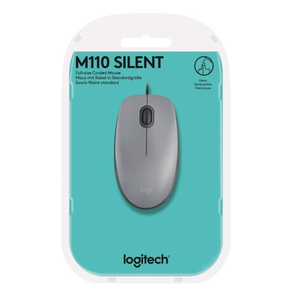MOUSE SILENT LOGITECH M110 GRIS