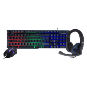 KIT GAMING TECLADO MOUSE Y AURICULAR MEGALITE CTM-500