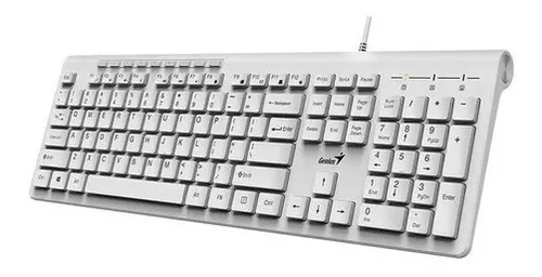 TECLADO SLIMSTAR  GENIUS USB 230 BLANCO