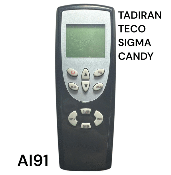 CONTROL REMOTO AIRE ACONDICIONADO TADIRAN - TECO - SIGMA - CANDY
