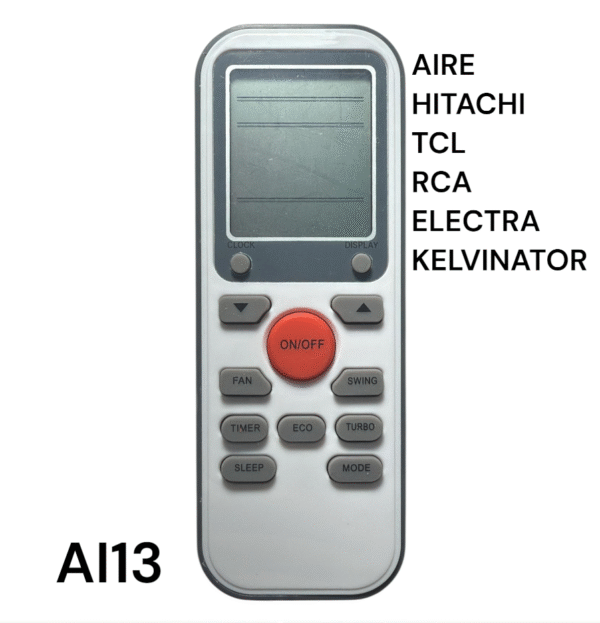 CONTROL REMOTO AIRE ACONDICIONADO HITACHI - TCL - RCA - ELECTRA - KELVINATOR