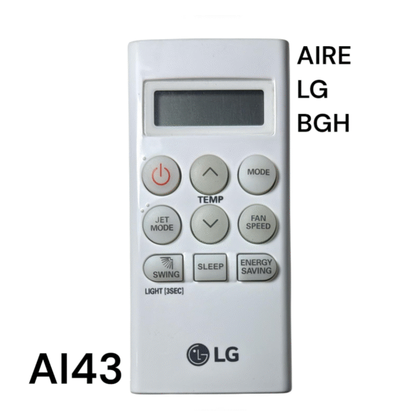 CONTROL REMOTO AIRE ACONDICIONADO LG - BGH