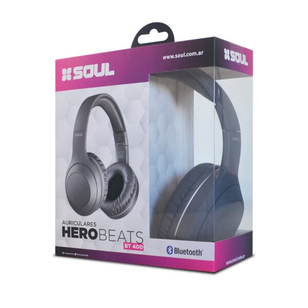 Auriculares Bluetooth Soul Hero Beats BT 400 Grises
