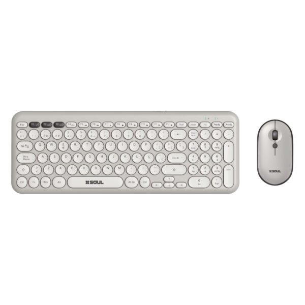 COMBO TECLADO Y MOUSE INALÁMBRICO - SOUL - OCW250 HUESO