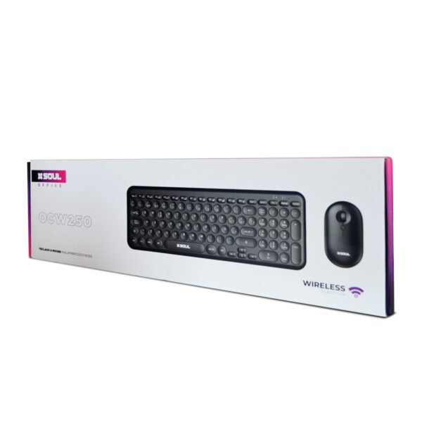 COMBO TECLADO Y MOUSE INALÁMBRICO - SOUL - OCW250 HUESO