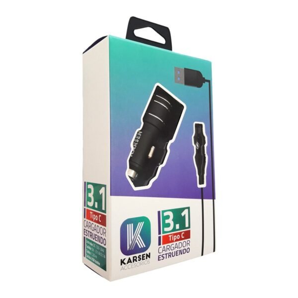 Cargador Karsen - Estruendo 3.1A tipo C