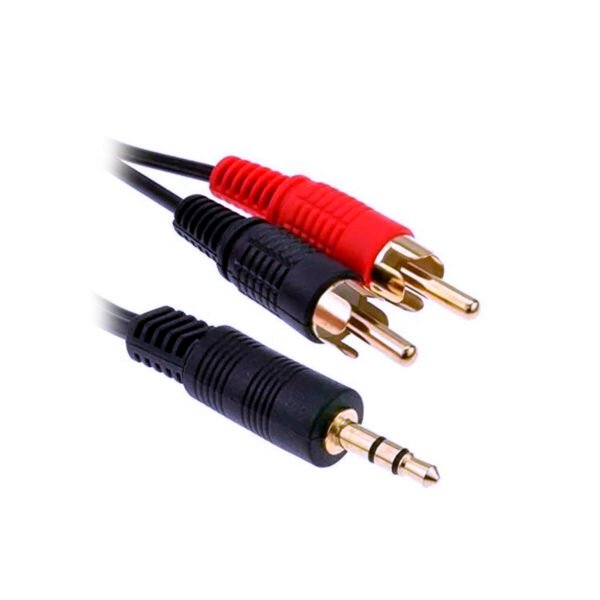 CABLE ARMADO PLUG 3.5MM STÉREO A 2 PLUG RCA  1.50 MTS. MEGALITE