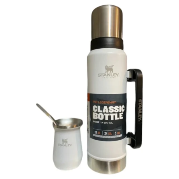 TERMO TIPO STANLEY 1,3 LTS CLASSIC BOTTLE CON MATE Y BOMBILLA
