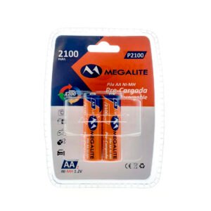 PILAS RECARGABLES AA MEGALITE 2100MAH NICKEL METAL P2100