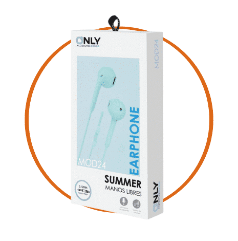 AURICULARES MANOS LIBRES SUMMER CELESTES MOD24 ONLY