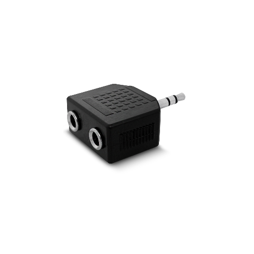 FICHA ADAPTADORA PLUG 3.5 ST A 2 JACK 3.5 ST