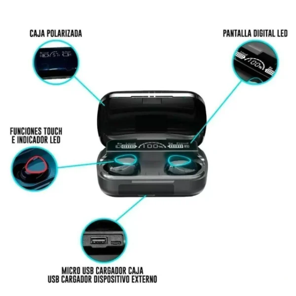 AURICULARES INALÁMBRICOS BT M10PRO V5.3
