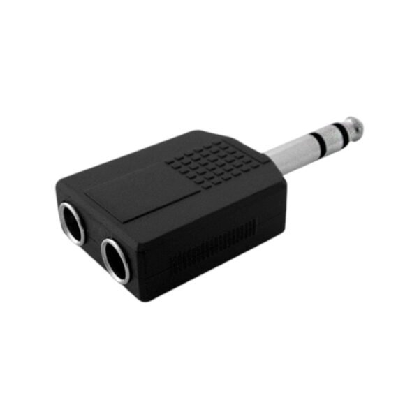 FICHA ADAPTADORA PLUG 6.5 ST A 2 JACK 6.5 ST