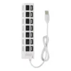 ADAPTADOR HUB USB 7 PUERTOS – BLANCO