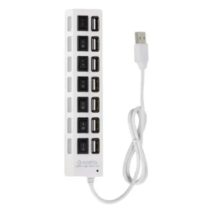 ADAPTADOR HUB USB 7 PUERTOS – BLANCO