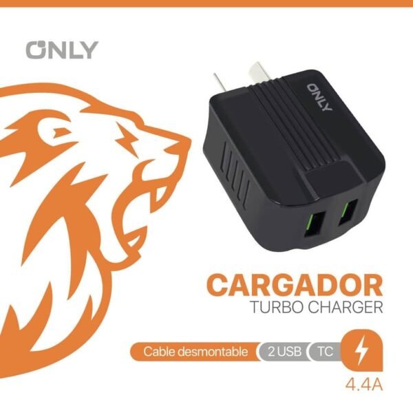 image - 2025-11-18T205447.556 CARGADOR 220V ONLY MOD06 - 3.1 A – 2 USB C/ CABLE TC – NEGRO