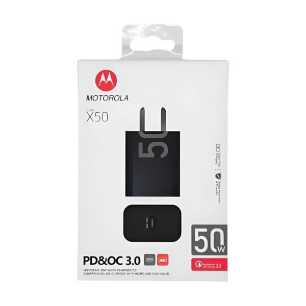 CARGADOR MOTOROLA X50 50W TIPO C CON CABLE GENERICO
