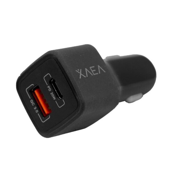 CARGADOR DE AUTO CARGA RÁPIDA XAEA USB + TIPO C - MOD 38 - ONLY
