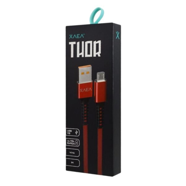CABLE MICROUSB V8 MOD2005 THOR XAEA ROJO