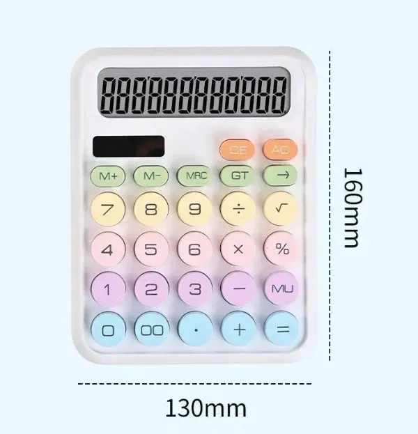 CALCULADORA CTATEA CT-818 DE COLORES PASTEL