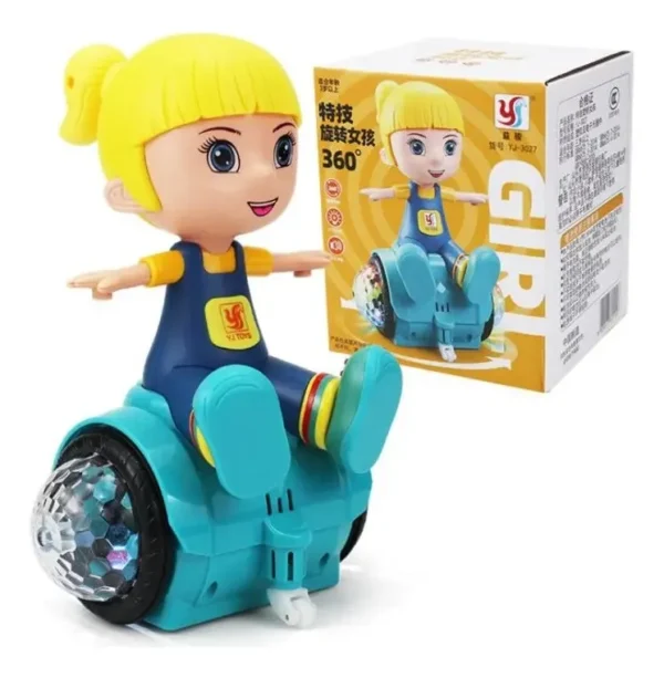 MUÑECA GIRATORIA CON LUCES