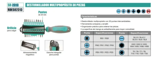 image - 2026-09-23T164932.472 DESTORNILLADOR SET 31 PCS SD-2313 PROSKIT
