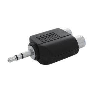 image (45) FICHA ADAPTADORA PLUG 3.5 STEREO A 2 JACK RCA