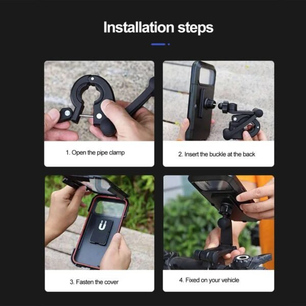 SOPORTE FUNDA PARA BICI MOTO PARA CELULAR A PRUEBA DE AGUA