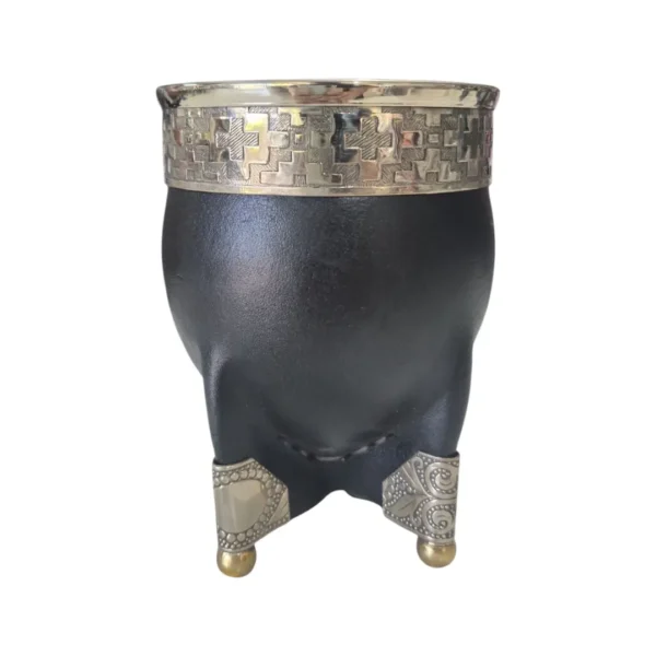 Mate imperial Botita alpaca pelota bronce