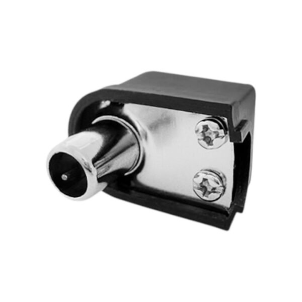 FICHA 75 OHMS MACHO P N F NO NEGRA