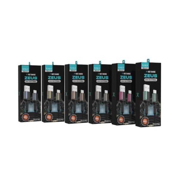 CABLE TIPO C ZEUS DORADO HIGH RESISTANCE FAST CHARGE MODX-103 ZAEA PREMIUM