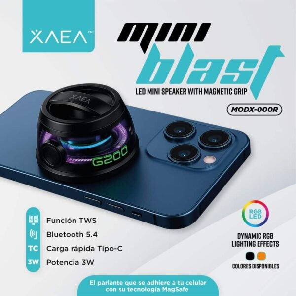 PARLANTE GAMER MINI BLAST MAGNETICO XAEA