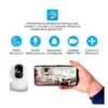 CAMARA DE SEGURIDAD WIFI DE INTERIOR 360 P2P IPC-Q611 SEISA