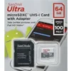 TARJETA MICROSD 64GB 100MB/S SANDISK ULTRA