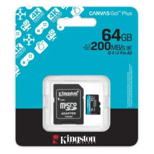 TARJETA MICRO SD 64GB 200MB/S KINGSTON