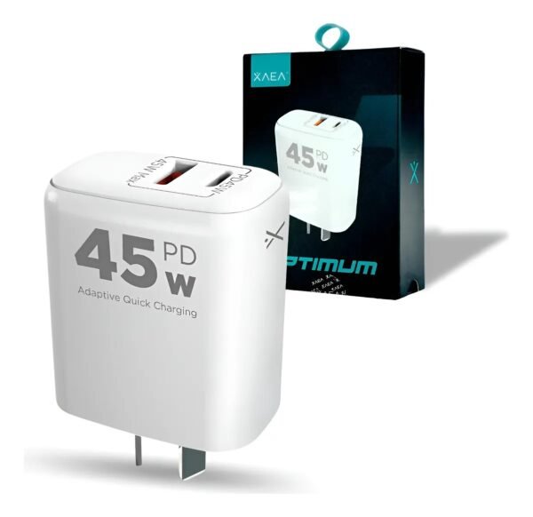 CARGADOR XAEA OPTIMUM 45W USB+TIPOC MOD501