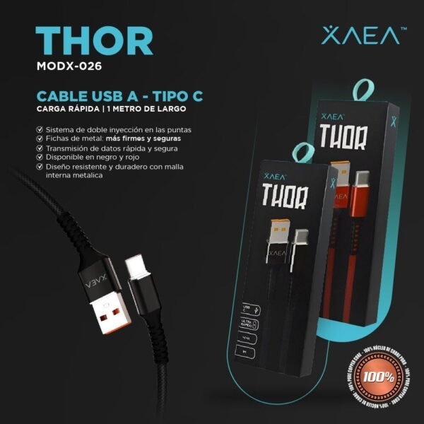 Cable Thor TC 4.4A 1 m Xaea