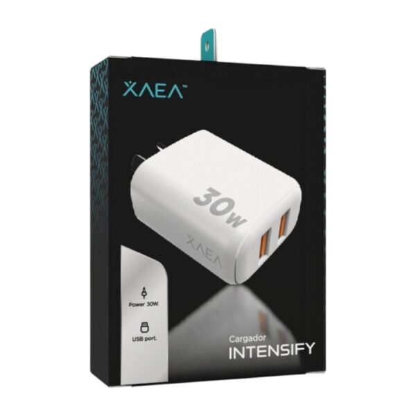 CABEZAL INTENSIFY 30W DOBLE USB XAEA