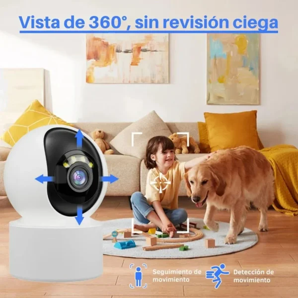 CAMARA DE SEGURIDAD WIFI DE INTERIOR 360 P2P IPC-Q611 SEISA